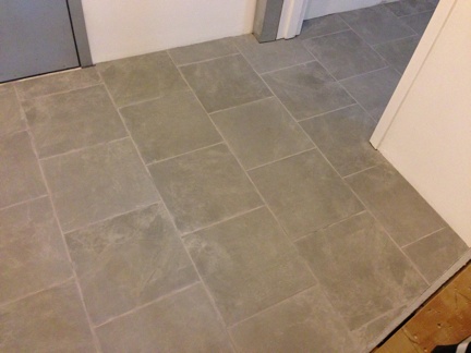 Grout after having cured for two days.