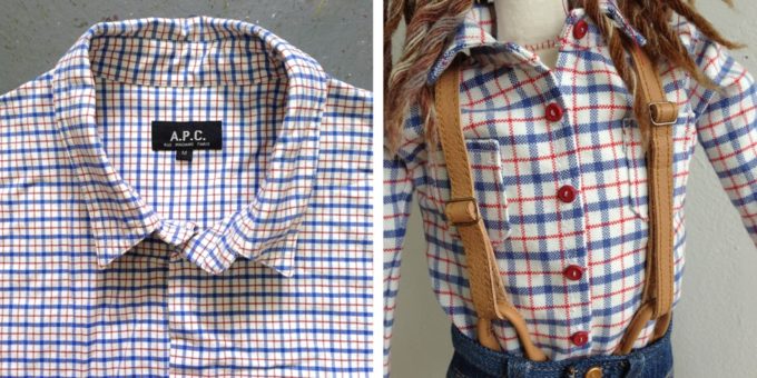 A shirt that doesn’t fit anymore or has become too worn out becomes a miniature version of itself. 